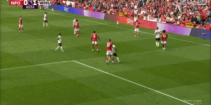 联赛首胜！西汉姆联3-0诺丁汉森林 帕奎塔点射建功鲍文抽射破门